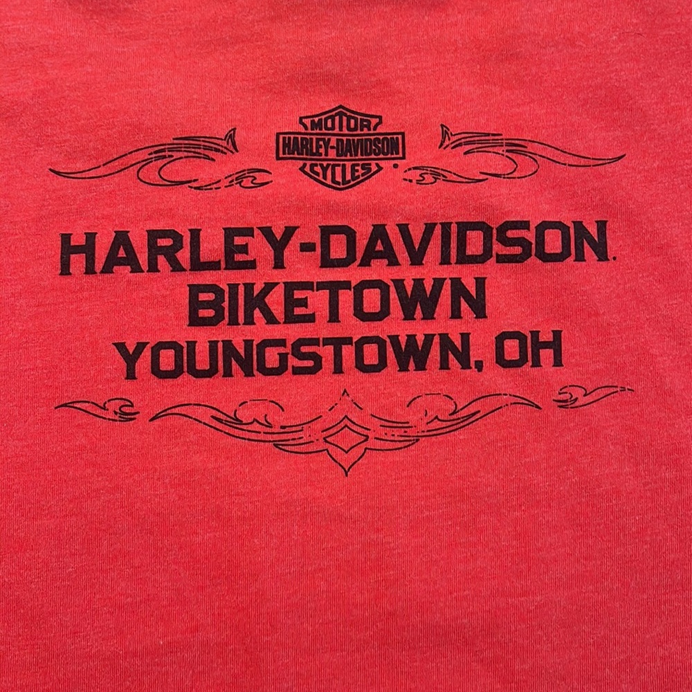 Women’s Harley Davidson Tee | Medium | Orange - Picture 6 of 7